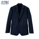 アイトス 作業服 ワークスーツ アクティブスーツ メンズジャケット ネイビー M (1着) 品番:AZ160-008-M