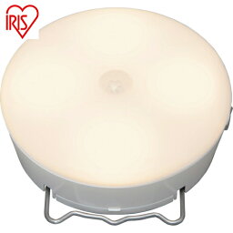アイリスオーヤマ(IRIS) 522482 乾電池式LED屋内センサーライト ホワイト マルチタイプ 電球色 (1台) 品番：BSL40ML-WV2