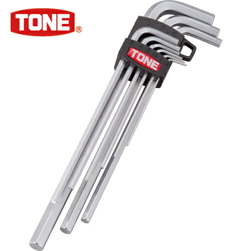 TONE トネ マスターツールロング六角棒L形レンチセット 9pcs (1S) 品番：AL900