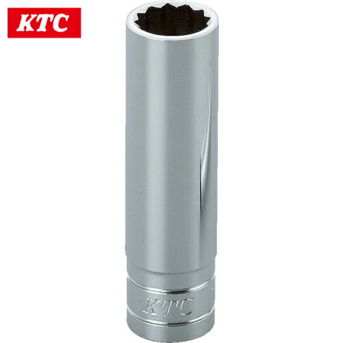 KTC 京都機械工具 9.5sq.ディープソケット（十二角） 対辺寸法19mm 差込角9.5mm 全長70mm (1個) 品番：B3L-19W