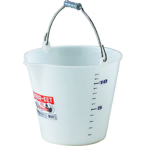 リス興業 土木バケツ ラバケット14L ナチュラル (1個) 品番：14L NR