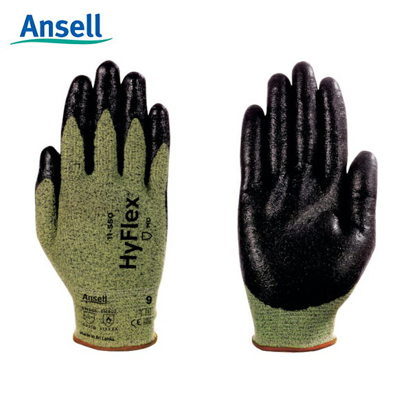 アンセル 耐切創手袋 ハイフレックス 11-550 XL (1双) 　品番:11-550-10