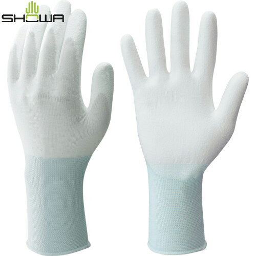 SHOWA ショーワグローブ 作業手袋 ウレタン背抜き手袋 B0505 まとめ買い パームフィットロング手袋10双入 ホワイト Lサイズ (1袋) 品番:B05...