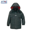 アイトス 防寒コート ブラックM (1着) 品番:AZ-6060-010-M