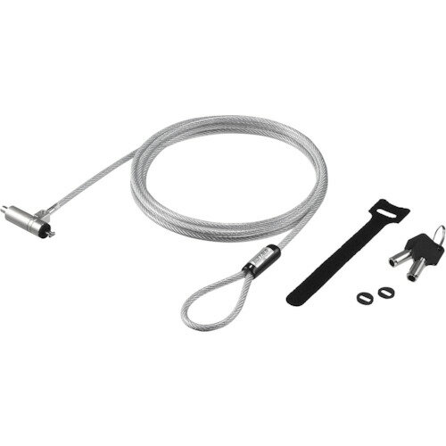 バッファロー BUFFALO シリンダー錠タイプワイヤーロック Nanoスロット対応 (1個) 品番：BLC09