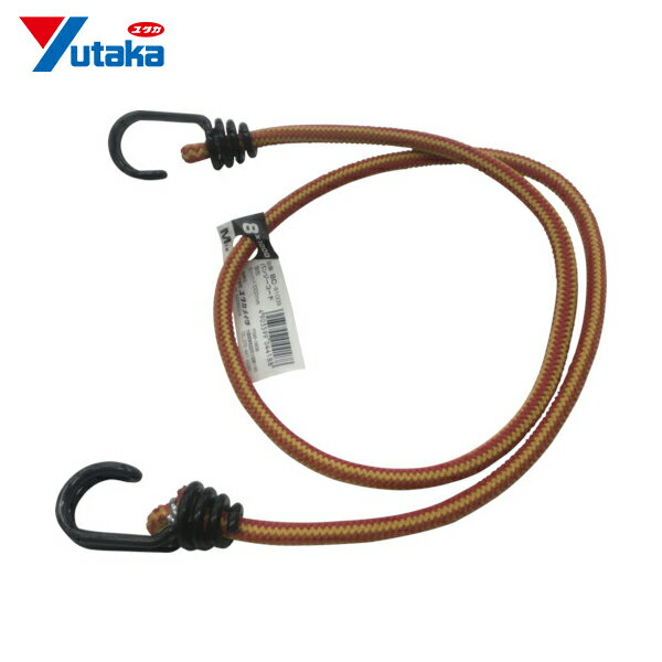 ユタカメイク ゴム バンジーコード 8mm×1000mm 混色 (1本) 品番：BC-81009