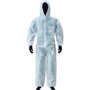 アゼアス 使い捨て保護服 PP続服 AZ WORK 白色 M (1着) 品番:AZ WORK1000W-M