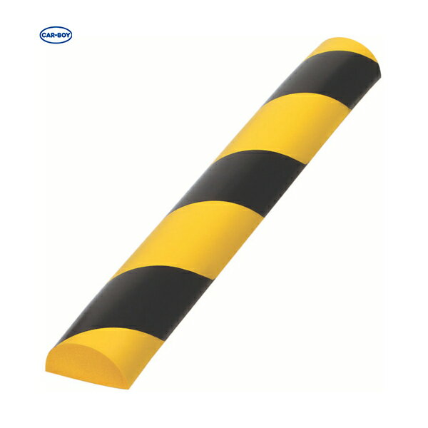 カーボーイ 安心クッション 半円型 トラ柄 ブラック/イエロー (1本) 品番：AC113