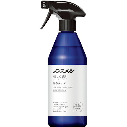 白元アース 脱臭 消臭剤 ノンスメル清水香 無香 本体400ML (1本) 品番：01394