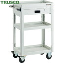 トラスコ TRUSCO ツールワゴン ドルフィン 高さ調節式 600X400 1段引出 ホワイト (1台) 品番:DLWS-A963V-W