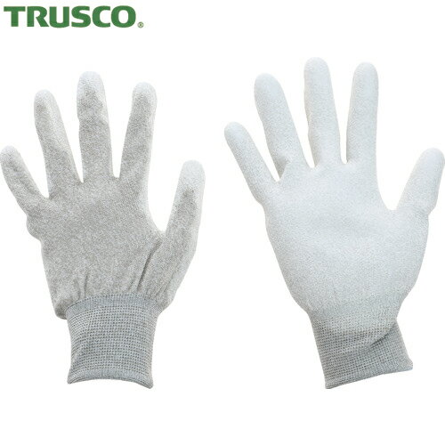 トラスコ TRUSCO 作業手袋 静電気防止手袋 銅繊維入ESD手袋 手のひらコートタイプ Lサイズ まとめ買い1..