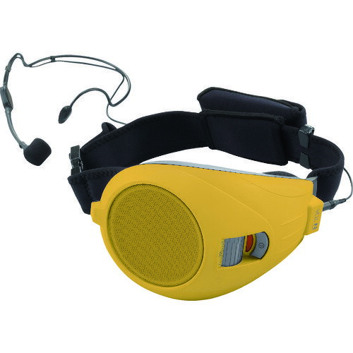 TOA 工場案内 ツアーガイドに最適 ハンズフリー拡声器 黄 (1台) 品番：ER-1000A-YL