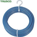 トラスコ TRUSCO メッキ付ワイヤーロープ PVC被覆タイプ Φ3(5)mm×30m (1巻) 品番:CWP-3S30