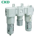 【6/22 20:00~6/27 01:59迄 ポイント2倍 お買い物マラソン】 CKD FRLユニット FRLコンビネーション 接続口径Rc3/4 処理空気流量7.0 (1S) 品番:C8000-20-W-F