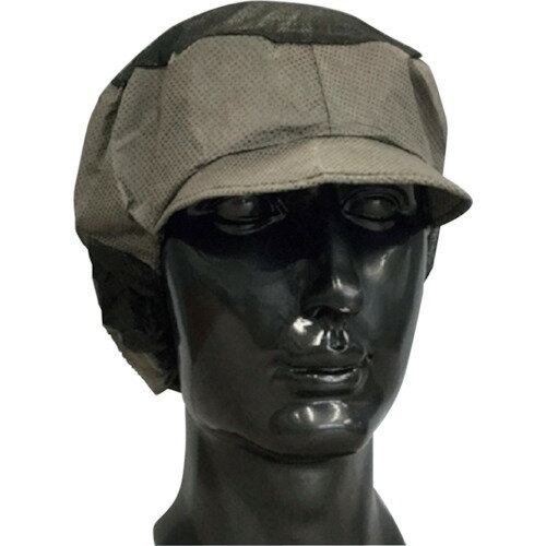 東京メディカル でんでん帽(帯電タイプ) ブラック ツバ付通気型 (50枚入) (1箱) 品番：CA104BL