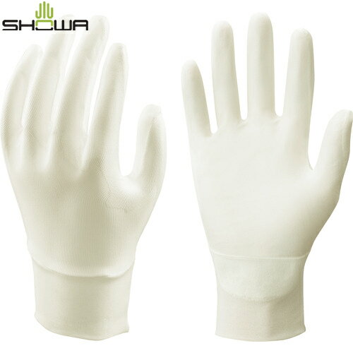 ショーワグローブ すべり止め 作業手袋 ウレタン背抜き手袋 E0200 ナノテクリーンPC 10双入 ホワイト XLサイズ (1袋) 品番:E0200-XL
