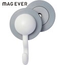 マグエバー 挟んで使うマグネット マグサンド jフック ホワイト 強力マグネットフック ネオジム磁石 (1個) 品番：1-0245SAND-JW