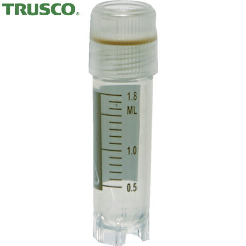 TRUSCO(トラスコ) クライオチューブ(凍結保存用チューブ) 2ml 外ねじ 自立型 50個入 (1袋) 品番：CT2F-50OS