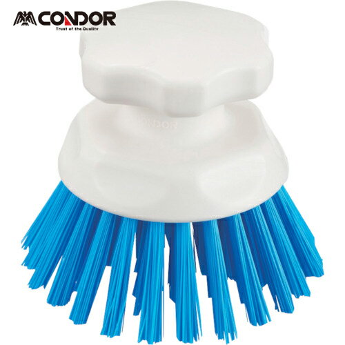 山崎産業 コンドル HGハンドブラシ丸型 青 (1個) 品番：CL614-000X-MB-BL