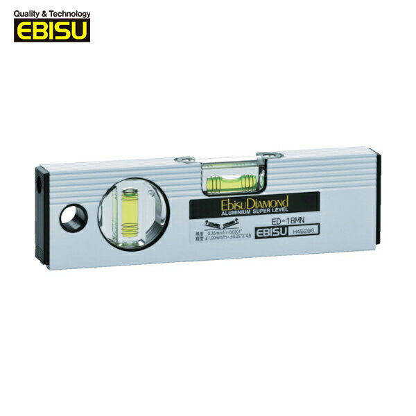 エビスダイヤモンド 磁石付ベーシックレベル(シルバー) 180mm (1個) 品番：ED-18MN