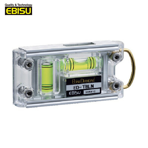 エビスダイヤモンド 水平器 水準器 トビレベル シルバー/グリーン (1個) 品番：ED-TBLN