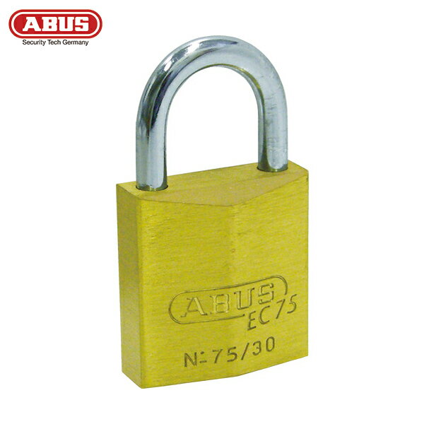 ABUS アバス 真鍮南京錠 EC75-30 ディンプルシリンダー 同番 (1個) 品番:EC75-30 KA