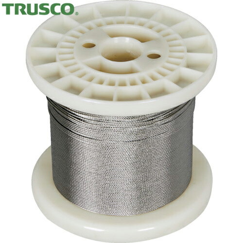 トラスコ TRUSCO ステンレスワイヤロープ Φ1.0mm×200m (1巻) 品番：CWS-1S200