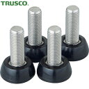 トラスコ クリーンフェニックスワゴン用アジャスタ-セット M16 導電 4本入 (1組) CPE-D-M16AJ-SET