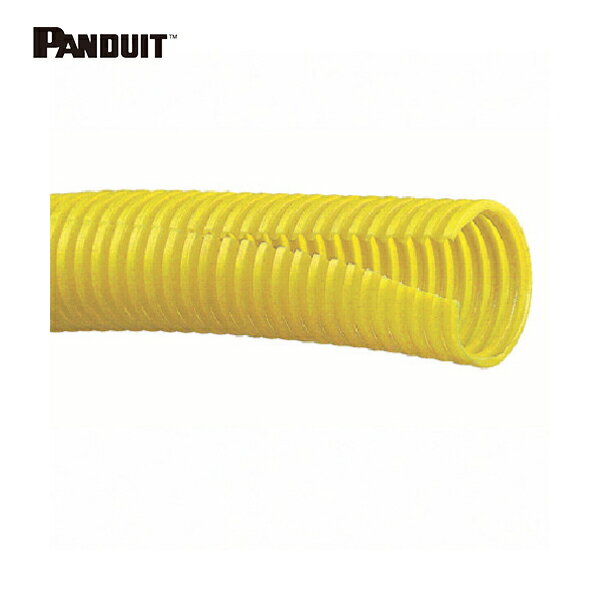 パンドウイット コルゲートチューブ ポリエチレン スリット付き黄 内径19.5mm 30.48m (1巻) 品番：CLT75F-C4