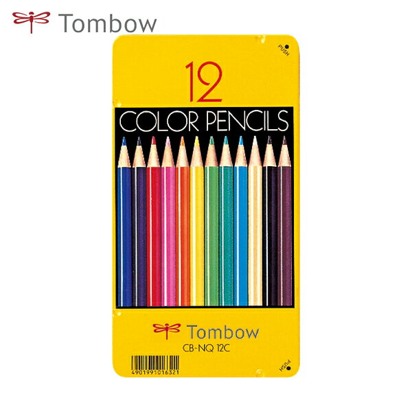 トンボ鉛筆 Tombow 色鉛筆12色NQ (1S) 品番：CB-NQ12C