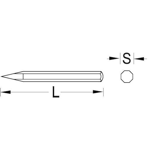 GEDORE(ゲドレー) ポイントチゼル(八角銅) 300mm (1本) 品番：8741590 2