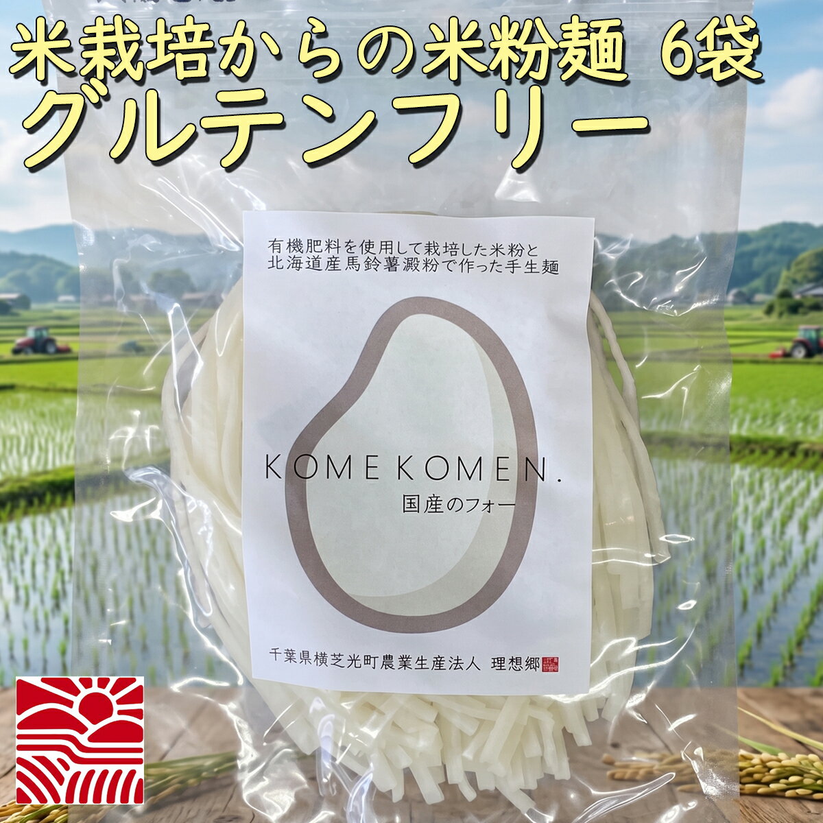 樂天商城 - 米粉麺　フォー　（白米）　120g×6セット　米粉 麺 ※ポスト投函のお品です。日時指定・代金引換不可　グルテンフリー
