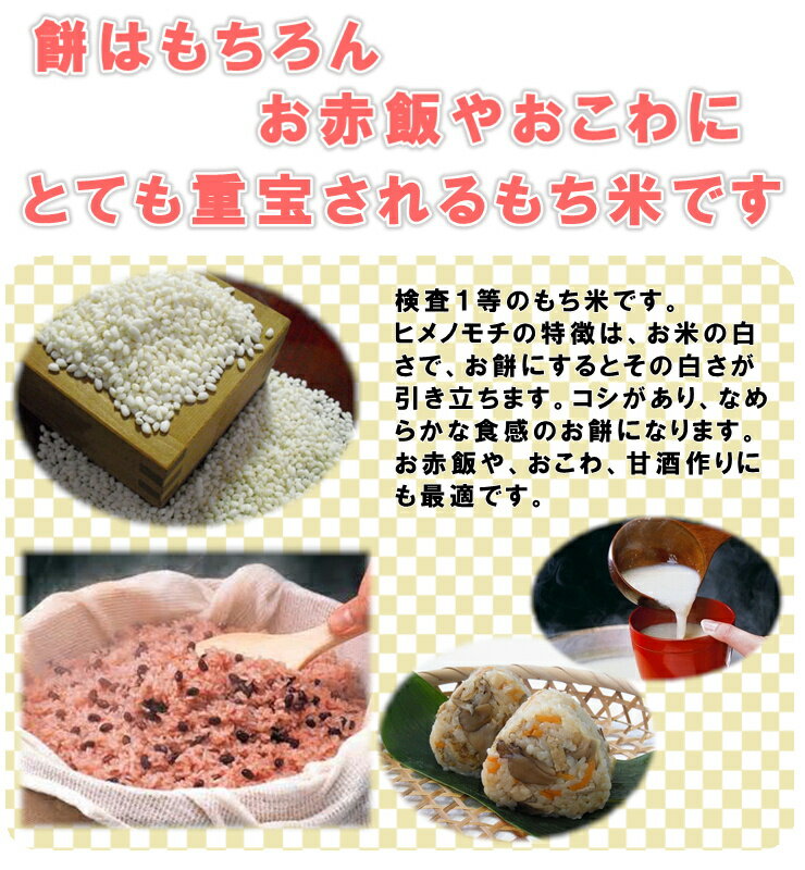 【もち米】令和元年　千葉県産　ヒメノモチ　白米　5kg