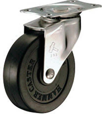 Rakuten - ハンマー　オールステンレス　E型自在　ゴム車75mm