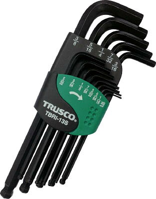 Rakuten - TRUSCO　ボールポイント六角棒レンチセット　13本組（インチタイプ）