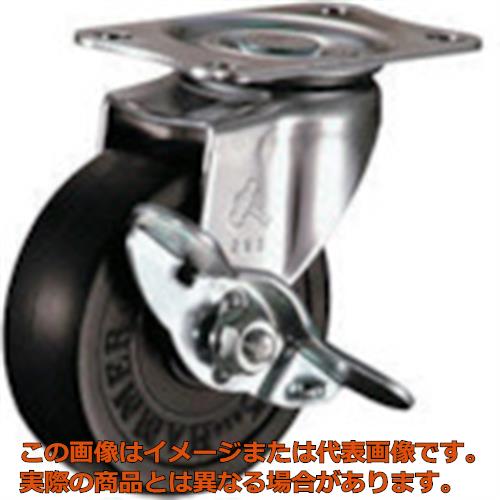 Rakuten - ハンマー　Eシリーズ旋回式ゴム車輪　65mm　ストッパー付
