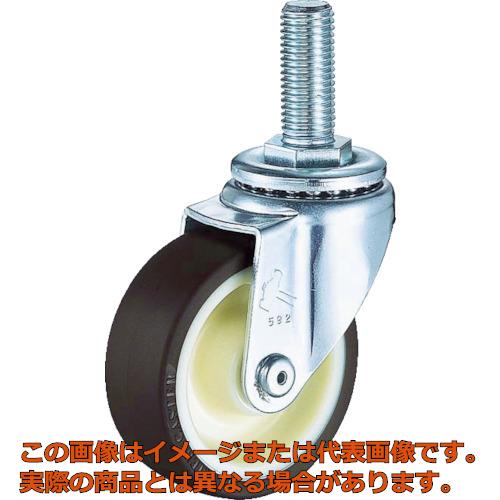 ハンマー　ねじ込み式旋回式ウレタンキャスター（ナイロンホイール・ボールベアリング）65mm(4.0)