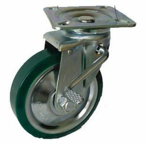 ヨドノ　プレス製自在金具ブレーキ付ウレタン車　150φ　UWJB150