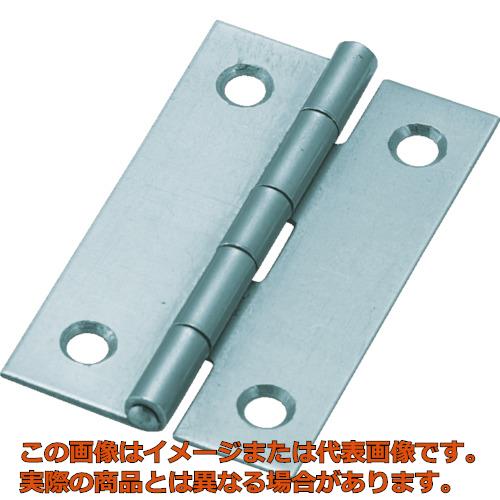 TRUSCO　スチール製薄口普通蝶番　生地仕上げ　全長51．0mm　（10個入）