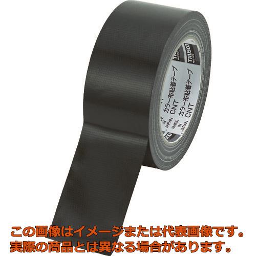 TRUSCO　カラー布粘着テープ　幅50mm長さ25m　ブラック(4.0)