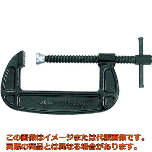 ■ご注意※商品写真はイメージ画像または代表画像です。実際の商品とは異なる場合があります。登録在庫数はリアルタイム在庫数ではありません。お急ぎの方は当社まで在庫確認お願いします。商品コード／ trs1084879【特長】　●早締め用のハンドル付です。●ねじ頭部はレンチで締め付けられる六角形のため、さらに確実な締め付けができます。●アダプター（ねじ先端部の受皿）は交換できます。【用途】　【仕様】　●最大口開き(mm)：125●アゴ深さ(mm)：66●オネジ六角対辺(mm)：19●締圧力(kN)：39.2●おねじ六角対辺(mm)：19●カチオン