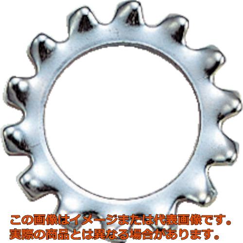 TRUSCO　外歯ワッシャー　三価白　M6　110個入