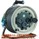 【代引不可・配送日時指定不可】ハタヤ 屋外用コードリール サンタイガーレインボーリール 単相100Vアース付 50m