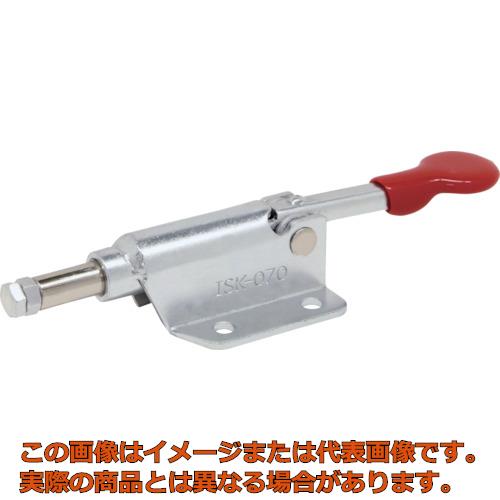 育良　横押し型トグルクランプ　スチール（31407）　ストローク10mm　フランジベース　押圧力0．5kN