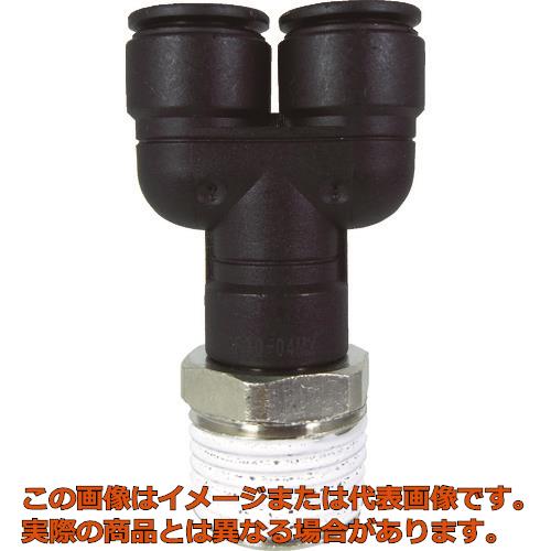 ■ご注意※商品写真はイメージ画像または代表画像です。実際の商品とは異なる場合があります。●予定納期/【2〜3日後予定(土日祝除く)】在庫状況は随時変動がございます。万が一、予定納期より変更ございます場合、当店より随時連絡いたします。商品コード／ trs8082266【特長】　●PBT樹脂を採用しており、スパッタなどの延焼事故を防止します。●空気圧汎用型継手では初の軽量化を実現しました。【用途】　●各種エア配管および水配管。【仕様】　●接続口径：R1/2●適合チューブ外径D(mm)：10×10●六角対辺(mm)：21●使用圧力：1MPa(空気)、0.3MPa(水)●使用流体：空気、水●流体温度：