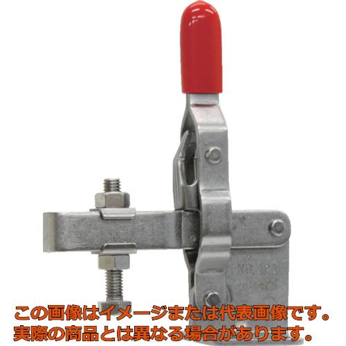 角田　ステンレス製ハンドル縦型トグルクランプ　No．42A−2S