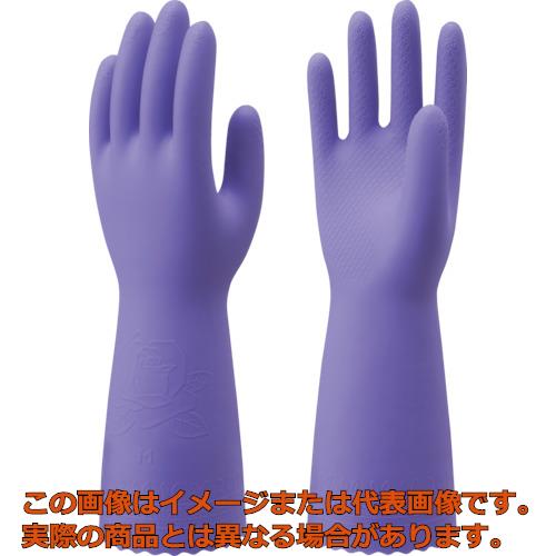 Rakuten - ショーワ　塩化ビニール手袋　No132ビニトップ厚手　バイオレット　Mサイズ
