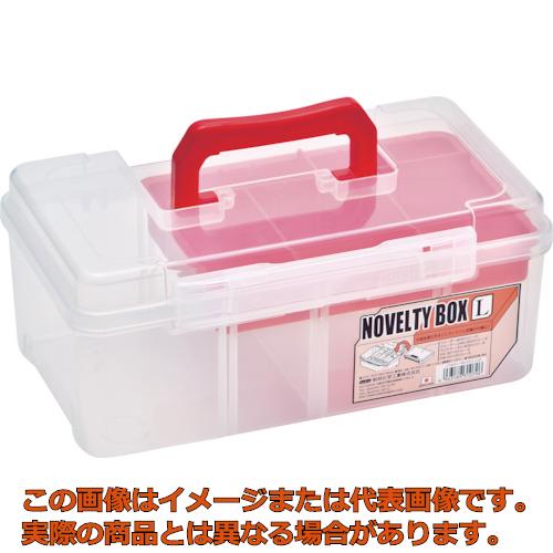 ■ご注意※商品写真はイメージ画像または代表画像です。実際の商品とは異なる場合があります。●予定納期/【2〜3日後予定(土日祝除く)】在庫状況は随時変動がございます。万が一、予定納期より変更ございます場合、当店より随時連絡いたします。商品コード／ trs4028783【特長】　●カッターナイフやドライバーなど、ちょっとしたライトツール入れに最適です。●中皿は取り外し可です。【用途】　【仕様】　●色：クリア/レッド●外形寸法(mm)間口：297●外形寸法(mm)奥行：180●外形寸法(mm)高さ：126●有効内寸(mm)間口：286●有効内寸(mm)奥行：153●有効内寸(mm)高さ：62●南京錠(別売)