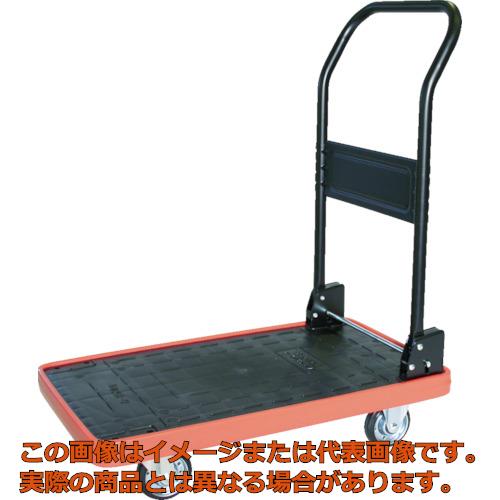 TRUSCO　MKP樹脂製台車　折畳式　906X616　ブルー