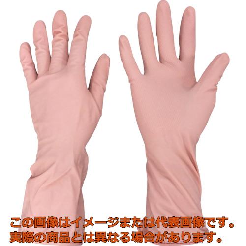 オカモト　ふんわりやわらか天然ゴム手袋　ピンク　M